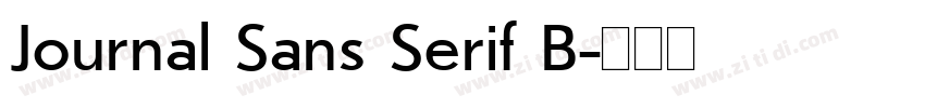 Journal Sans Serif B字体转换 Journal Sans Serif B字体转换